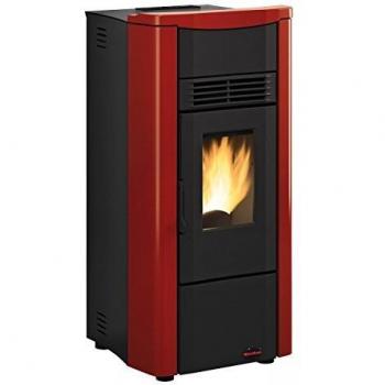 Poêle à granulés La Nordica Giusy Plus 9,1 kW en acier bordeaux