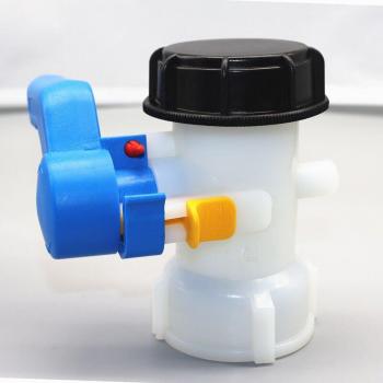 AIPERQ 1000L Mauser IBC Universal Valve – 60mm Butterfly, Plastic Nut Included