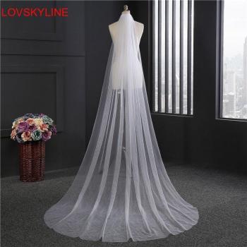 3M White/Ivory Long Bridal Veil with Comb