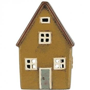 Ib Laursen Lichterhaus Teelichthalter Ocker