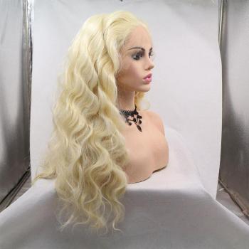 Peluca Mujer Rubio Ondulado 613 – Malla Frontal Heatproof