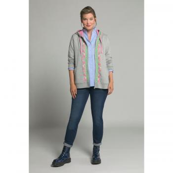 Giacca in felpa Tracht con maniche lunghe, Donna, Grigio, Taglia: 68/70, Cotone/Poliestere