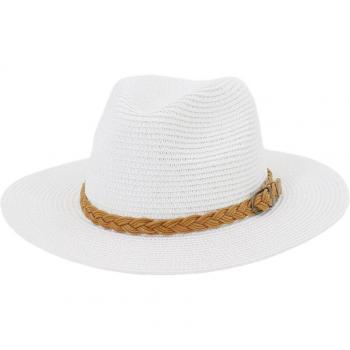 Ladies' Simple Floppy Straw Cap