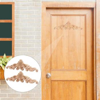 Apliques decorativos de madera, 6 piezas