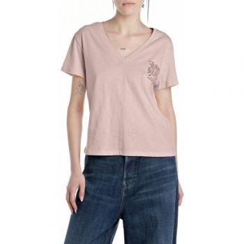 Replay Jersey T-Shirt für Damen in Größe XL
