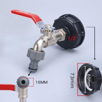 IBC Schlauchadapter S60X6 1/2 3/4 für Wasserhahn