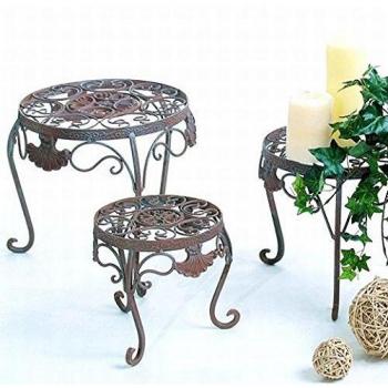 Beistellpflanzentisch Tecla – 3‑er-Blumenhocker-Set