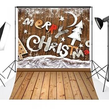 Vinilo Navideño “Love‑Baby”: Madera, Seamless Tress, Photo Props
