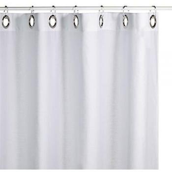 Douchegordijn Polyester/Coton Sealskin Coloris 180x200cm Blanc