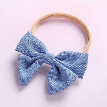 Diadema Infantil de Nailon con Lazo