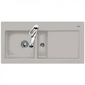 Évier Villeroy & Boch Subway 677001SM avec garniture de vidage