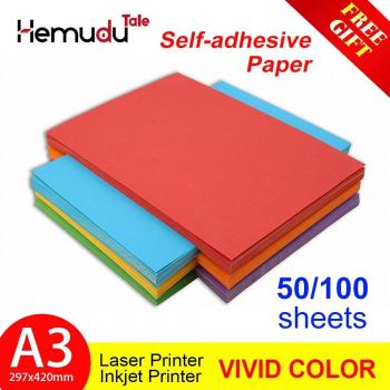 Self-Adhesive A3 Colorful Label Paper for Kids