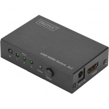 DIGITUS 3-Port HDMI 2.0 Switch 4K UHD