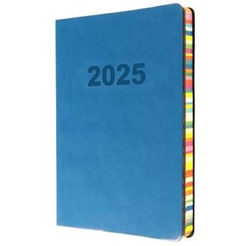 Collins Edge Rainbow A5 Schedule Week to View 2025 Blue ED153.U57-25