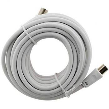 Câble prolongateur TV 2m mâle/mâle ø9.5mm + 1 adaptateur F/F