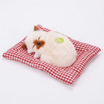 Sleeping Cat Plush Toy with Sound