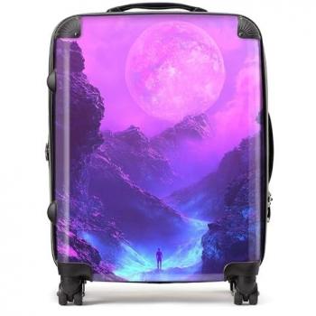 Designer Luggage Elena Sable 00040 Purple Deluxe Carry‑On