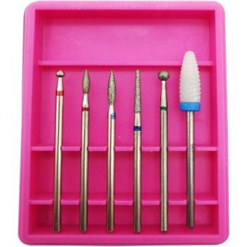 Set Céramique 6 pièces : Diamant, Clou, Foret – Fraises Rotatives Manucure