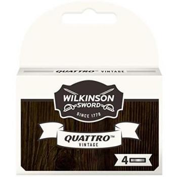 Wilkinson Quattro Vintage Rasierklingen, 4 Stück
