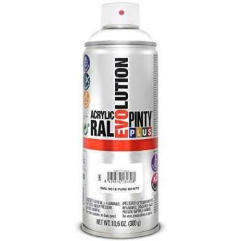 Pintyplus Acrylsprayfarbe RAL 9010 400 ml Pure White