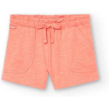 Short de algodón con bolsillos y cordón para niña Boboli