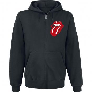 Veste sweat zippée noire avec le logo Stacked – The Rolling Stones – Hommes – S à XL