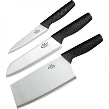 Keukenmes Set van 3 Stuks met RVS en PP Handvat
