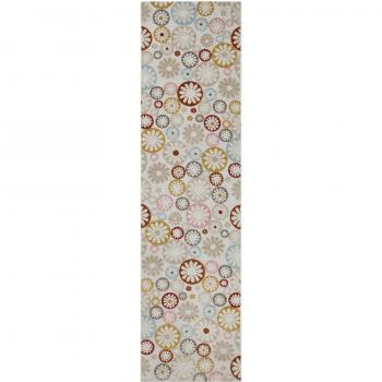 Tapis Bohème Pastel Floral 230×80 cm