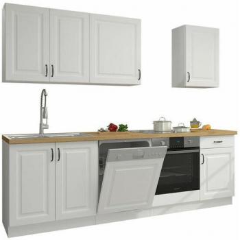 Set da Cucina Retro Bianco 250x52cm