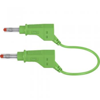 Cordon de sécurité électrique XZG425/SIL – Banane mâle 4 mm (1,50 m) en vert