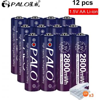 PALO Lithium-ion AA Rechargeable Battery 1.5V 2800mWh