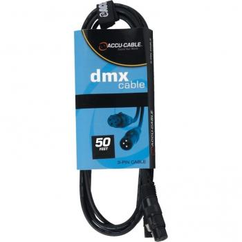 American DJ 50 Foot 3-Pin XLR Male to Female DMX Cable (AC3PDMX50)