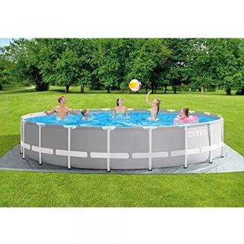 INTEX Set Piscina Prism Frame 32695 L Rotonda Pompa Scala Fuoriterra Famiglia
