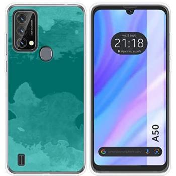 Funda Silicona Transparente Acuarela 06 para Blackview A50 con Dibujos
