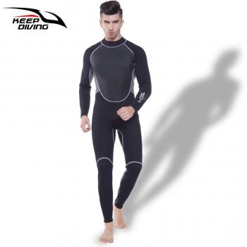 Traje de buceo 3MM para hombre, neopreno, cuerpo cerrado, una pieza, talla grande, surf y esnórquel
