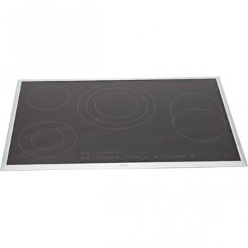 Plaque de verre AEG avec cadre inox 766x516mm