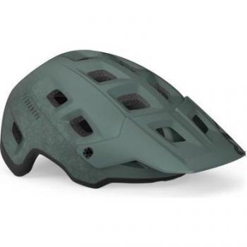 Casco Met Terranova en Verde Salvia y Negro Mate