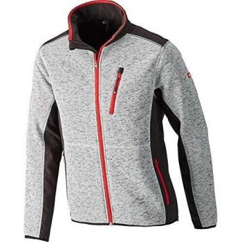 Fortis Softshell Giacca S Grigio Brillante-Rosso