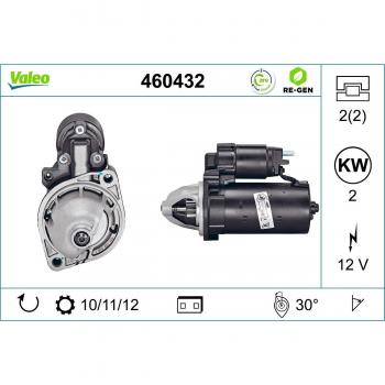 Motor de arranque para Mercedes VALEO 460432