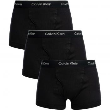 Calvin Klein Unterwäsche Herren Trunk 3er-Pack, schwarz, Größe S