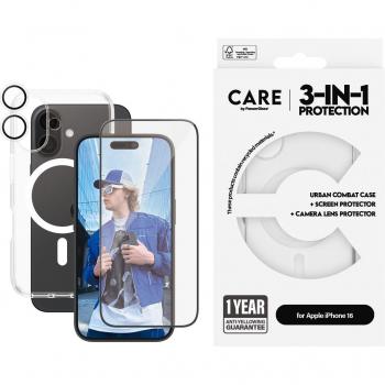 PanzerGlass Ultra Protect 3‑in‑1 per iPhone 16
