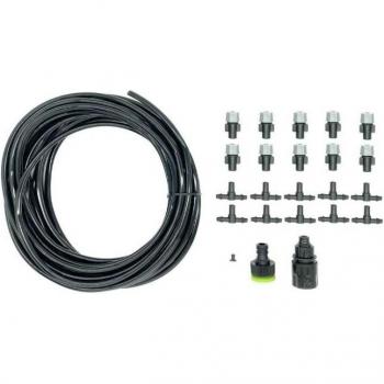 Brumiseur Jardin Suan – Ensemble complet 10 m avec accessoires noirs