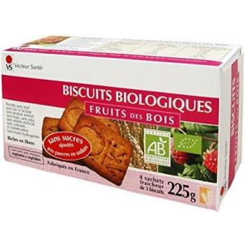 Biscuits aux fruits des bois sans sucre ni sel 225g