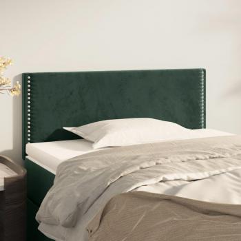 Cabecero de terciopelo verde oscuro 80x5x78/88 cm Vidaxl