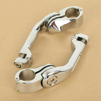 Motorrad 32mm 1-1/4 ''Motor-Schutzvorrichtung mit Fußrasten für Harley Road Glide, Street Glide, Softail und Sportster