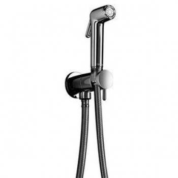 Brosse‑douche à main HotBath Mate avec pince en nickel