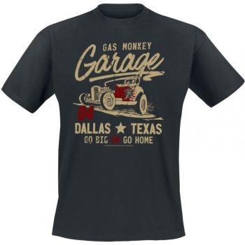 Gas Monkey Garage Fanartikel T‑Shirt „Go Big or Go Home“ in XXL – Lizenzierter Artikel