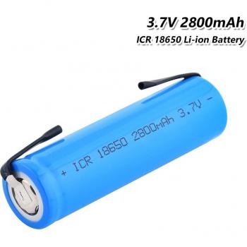 Bateria Li‑Ion 3,7 V 2800 mAh con Pestañas de Soldadura – Gran Potencia