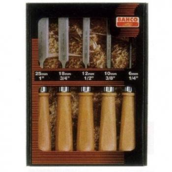 Bahco Cincel con mango natural – paquete de 5