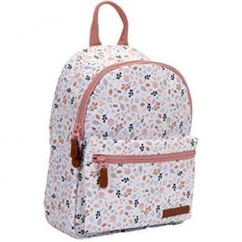 Weiß‑Rosa Frühlingsrucksack 29 × 22,5 × 12 cm – Tiamo Little Dutch 4941